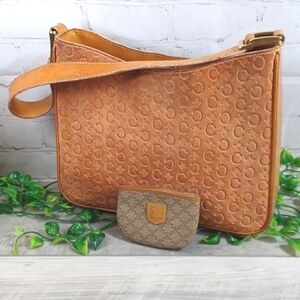 Celine Tan Monogram Shoulder Bag